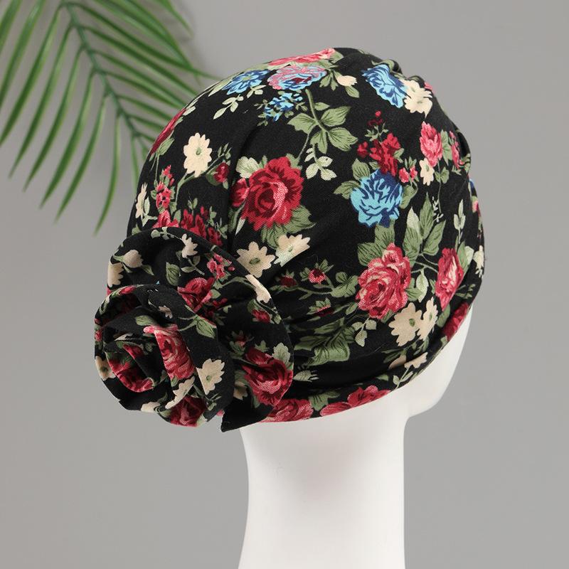 Adult Hat Women's Autumn and Winter Versatile Pullover Hat Multicolor Indian Hat Baotou Hat Women