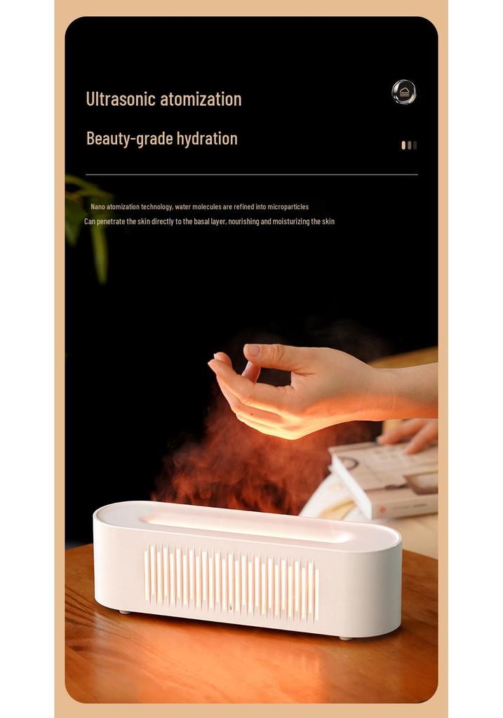 2025 Aroma Diffuser: Simulated Flame, Automatic Sprayer, Essential Oil Air Purifier & Fragrance Machine