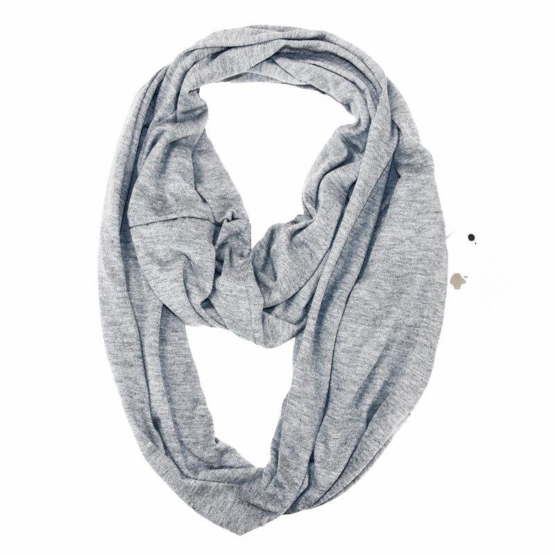 

Однотонный шарф Infinity с карманом для хранения для женщин 180x50 cm