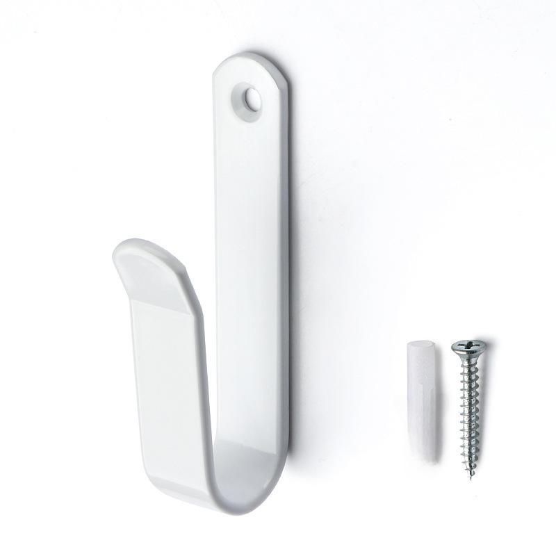 "Black Coat Hook Wall Hanging, Iron Bracket, Cross-Border Hardware for Room Door Storage"