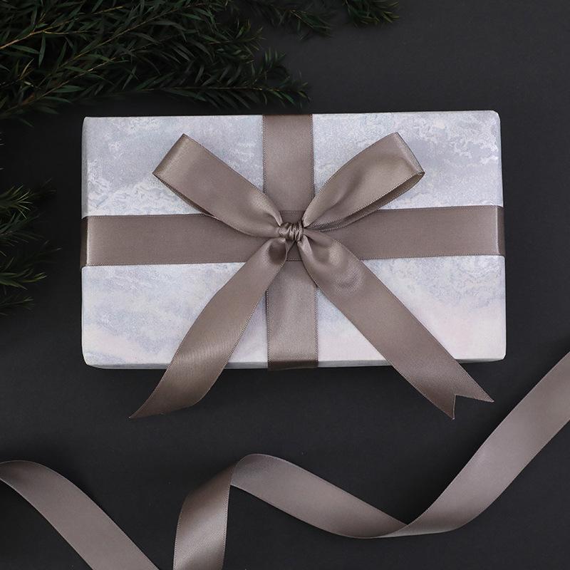 Double-Sided Woven Silk Ribbon for Gift Boxes and Decorations