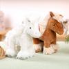 Cute White And Brown Horse Plush Toy For Bedroom Decor