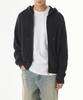 MUSINSA STANDARD Ribbed Knit Hooded Zip-Up [Iron Grey]