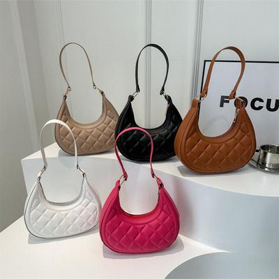 Bag Fashion Shoulder Bag Textured Pu Dumpling Bag Niche Versatile Hand Bag Women'S Bag