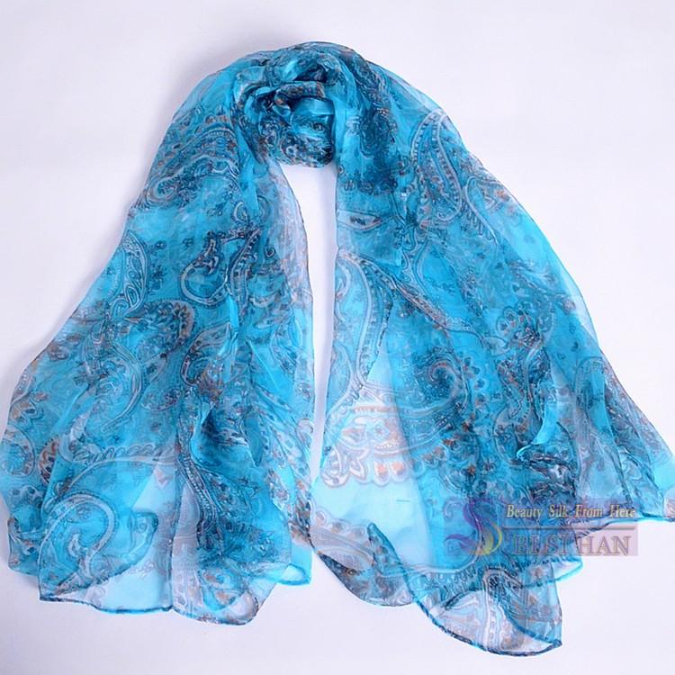 Peak Green Silk Scarf Spring Ladies Fashion Turtle Crack Design Long Silk Scarves Foulard Summer New Beach Shawl Scarf