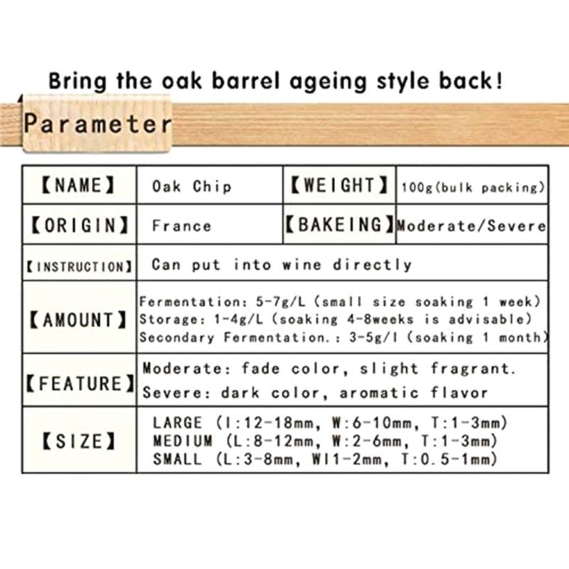 80g Wine Making Oak Chip for Home Brewing Oak Chip Supplies Gift for Wine Lover Birthday Present