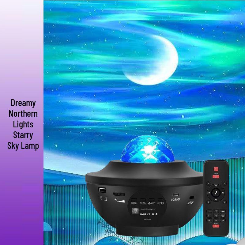 Romantic Northern Lights Starry Sky Projection Lamp – Transform Your Bedroom into a Dreamy, Star-Filled Atmosphere