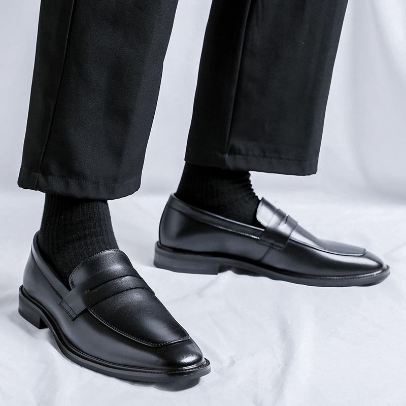 Luxury Brand Men's Loafer Shoes Leather Walking Shoes Slip-on Business Shoe Wedding Shoes Comfortable Man Breathable Drive Flat