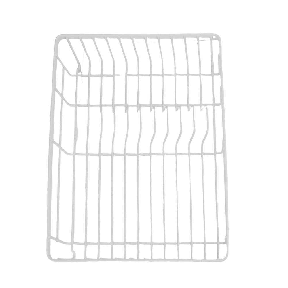White/Black Dish Drainer Iron Utensil Dish Rack Dish Rack With Drainboard  Countertop Storage