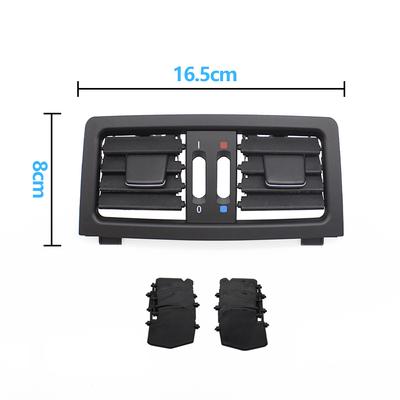 Console central traseiro do carro ar condicionado ac ventilação grade capa painel de ventilação de ar para bmw série 5 e60 e61 545i