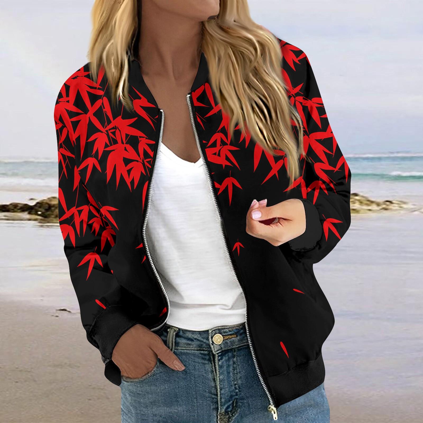 

Куртки женские с длинным рукавом, легкие, на молнии, укороченные, с принтом, верхняя одежда, повседневные, стеганые куртки с карманами L винный