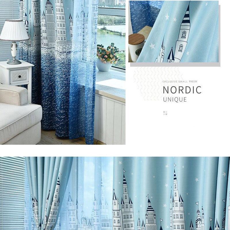 1/2pcs Hollow Out Stars Blackout Curtain for Living Room Window Curtains Bedroom Voile Hotel Home Decoration 1.5m*2.7m