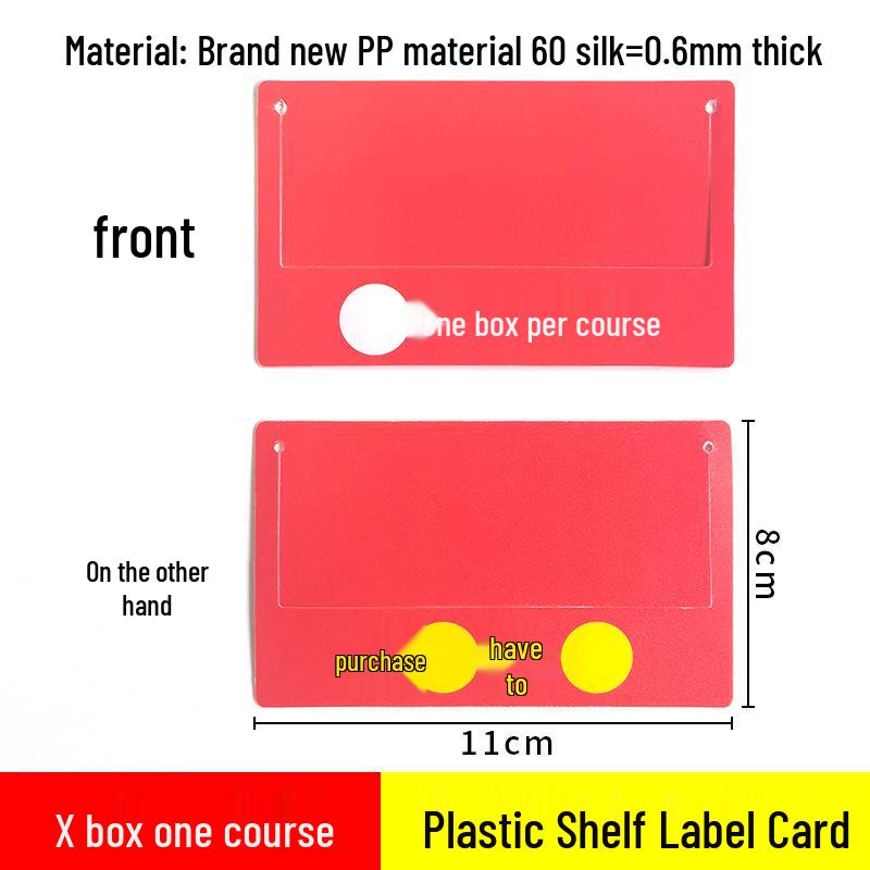 Transparent PVC Shelf Label Sleeve for Pharmacy and Baby Store Price Tags