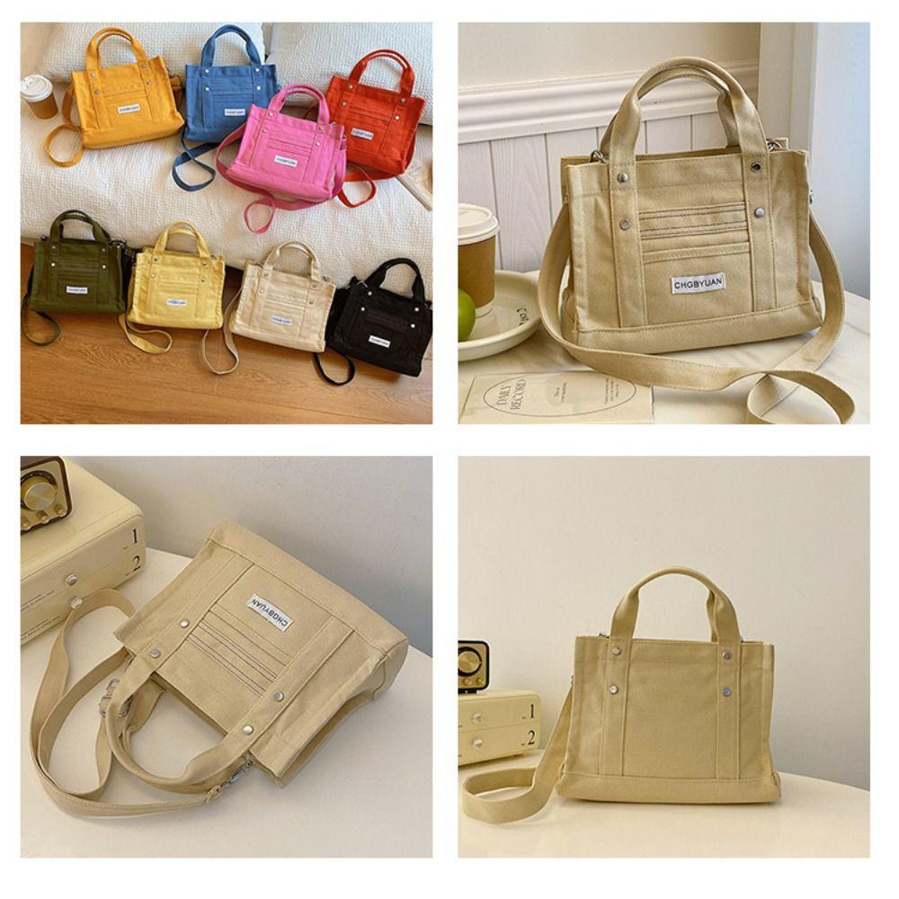 Handbag Canvas Bag Simple Cloth Crossbody Bag Casual Shoulder Bag  Boys