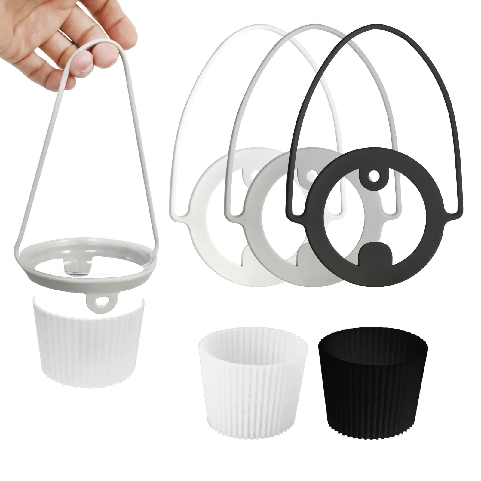 Silicone Drink Holder Set of 3 Portable Drink Holder with Stand Outdoor Portable Straw Normal specifications
