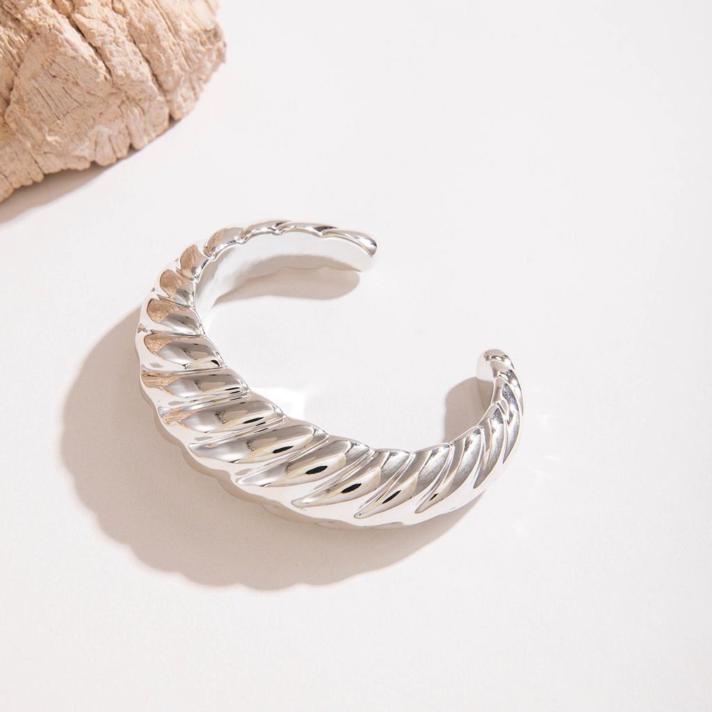 DIEZI Hip Hop Punk Irregular Geometric CCB Plastic Bangles Bracelets Fashion Vintage Gold Silver Color Cuff Bangles Women Men