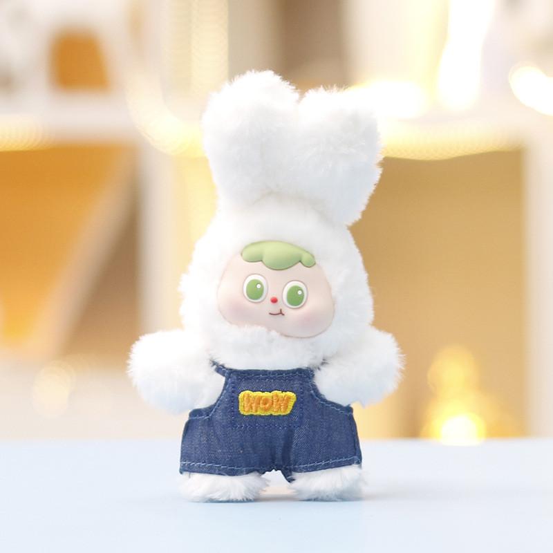 Countryside Style Shoulder Strap Skirt Plush Rabbit Vinyl Doll Pendant Kid Toy For Girls Birthday Gift