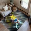 Soccer Player Action Carpet Perfect for Bedrooms Game Room Dormitory Outdoor Anti-slip Rug Anime Office Decor