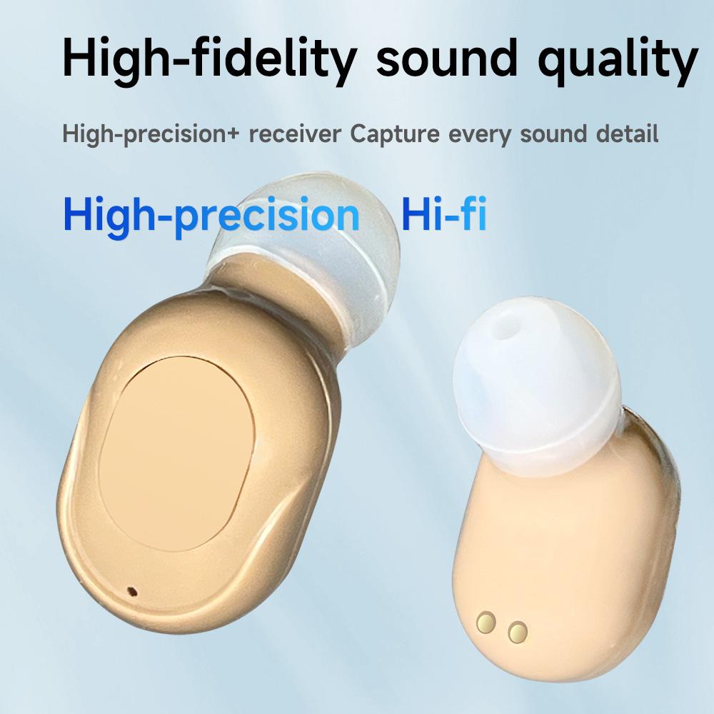 Hearing Aid with charger Amplifier Invisible In-the-ear Rechargeable Sound Amplifier for the elderly