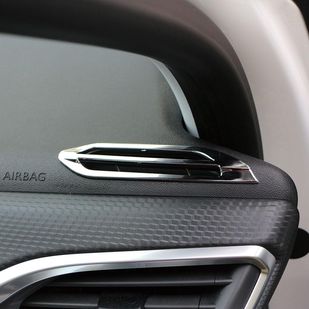 For Peugeot 2008 2014 2015 2016 2017 2018 Air Conditioning A/C Outlet Vent Cover ABS Chrome Trim Interior Accessories