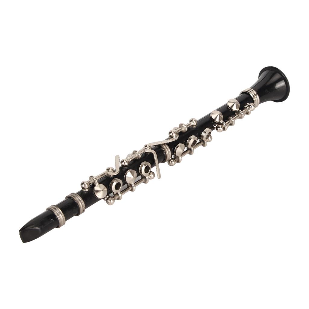 13cm Mini Clarinet Model Simulated Miniature Clarinet Musical Instrument Dollhouse Decoration