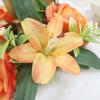 2026 Simulated Candlestick Wreath Silk Artificial Flowers Candle Ring Mini Rose Wreath Wedding Party Decoration