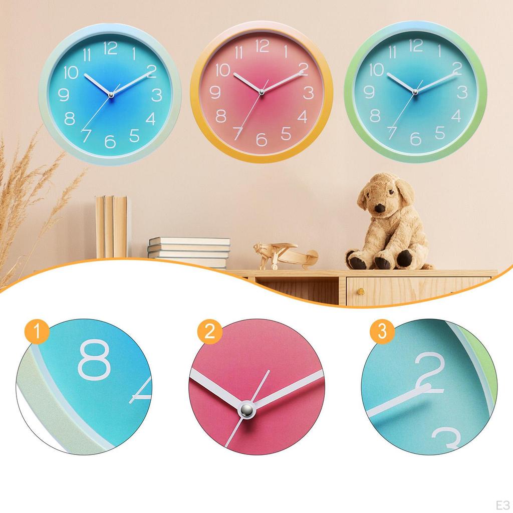 Ceas de Perete Decorativ de Modă de 10 Inch Portabil Agățat Fără Baterie pentru Bar Bucătărie Cafenea