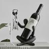 Creative Abstract Character Red Wine Rack Storage Ornament Wine Bottle Holder Home Decoration for Liviingroom Kitchen Organizer