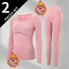 Women's Thermal Underwear Set Solid Color Base Layer Long Johns Winter Fall Casual