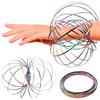 Colorful Kinetic Toroflux Magic Ring Ideal Flow Toy Outdoor Play Stress Relief Fidget Toy For All Ages Kids Adults Gift