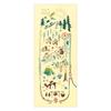 JIKAN STYLE Kenema Tenugui Hand OUTDOOR Made In 35 X 90 50282 (Japanese Towel) MAP, Chū-dyed, Japan, 100% Cotton, Approx. Cm,