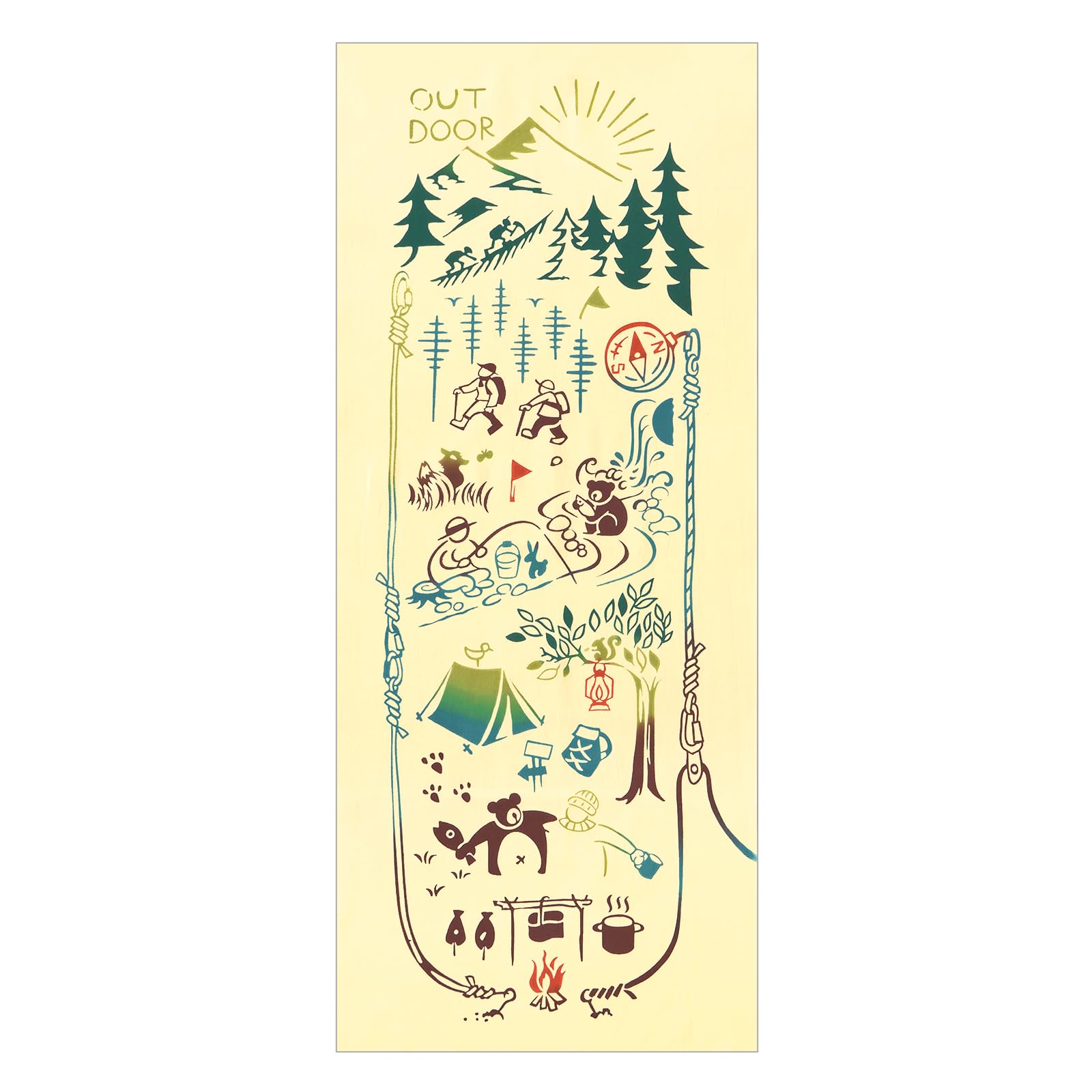 

JIKAN STYLE кенэма Тэнугуи Ручной OUTDOOR Сделано в 35 x 90 50282 (Японское полотенце) КАРТА, окрашенная чу-ды, Япония, 100% хлопок, прибл.. см,