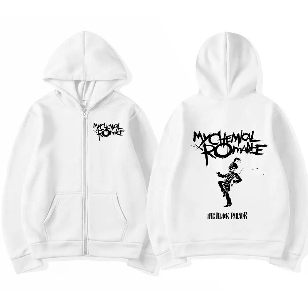 

Толстовка з капюшоном My Chemical Romance Mcr Dead на блискавці Black Parade Punk Emo Rock Толстовка на блискавці Чоловіча мода Вінтажні толстовки в стилі хіп-хоп L