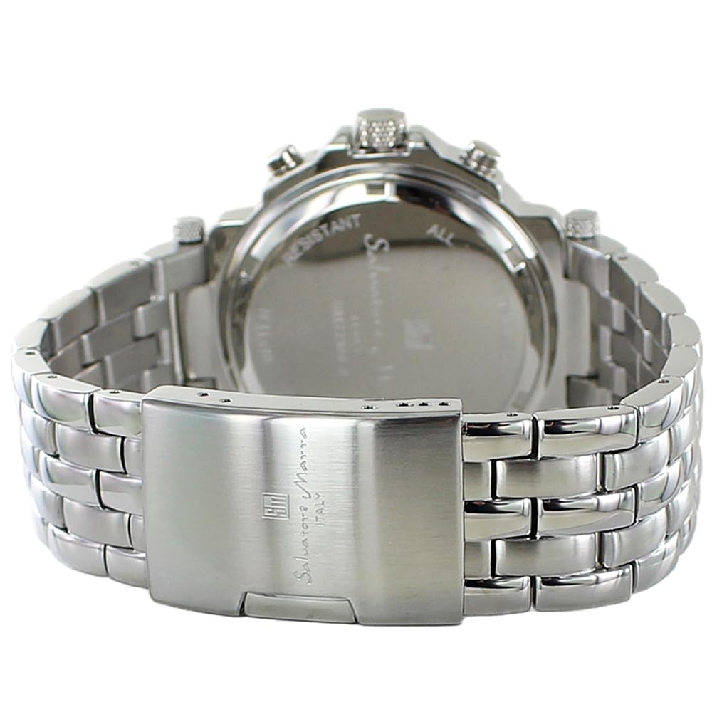 Salvatore Marra 10 ATM Water Stainless Steel Bracelet Men's Watch, Resistant, [No.1]