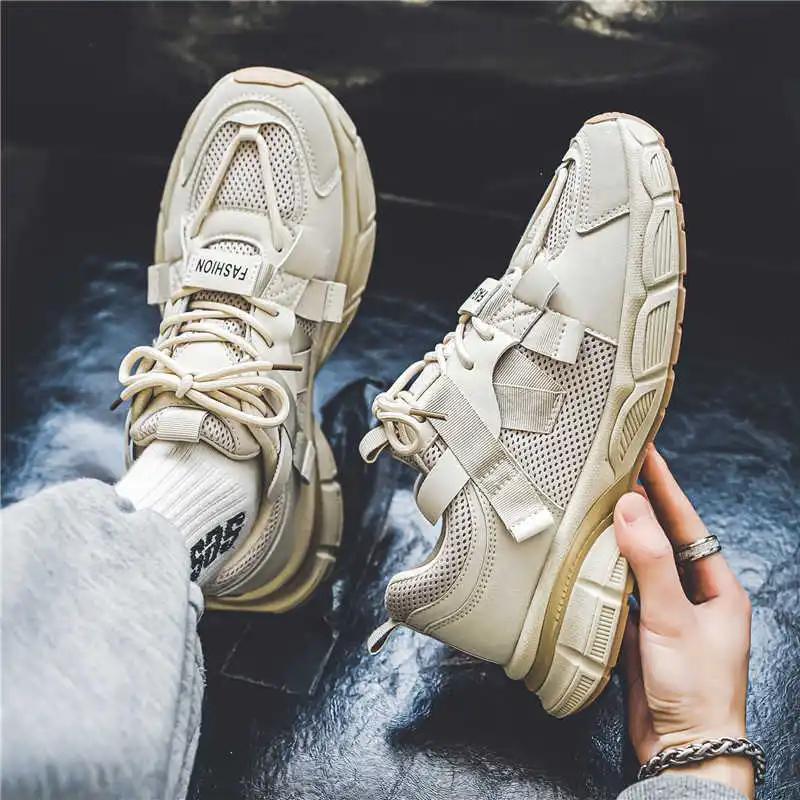 Fashion Camp Plateau Retro Sneaker Herren Flats Straßenschuhe Herren Sommer Schuhe Sport Hypebeast Übersee Geschenke Tenni Snackers