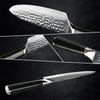 8 Inch Japanese Kitchen Knives VG10 Damascus Chef Knife 67 Layers Stainless Steel Gyuto Knife Sushi Sashimi Slicing