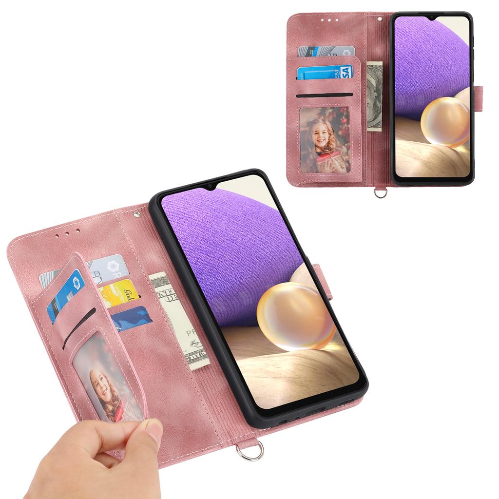 For Motorola Edge 60 Pro 5G Case Flower Pattern PU Leather Wallet Phone Cover with Strap