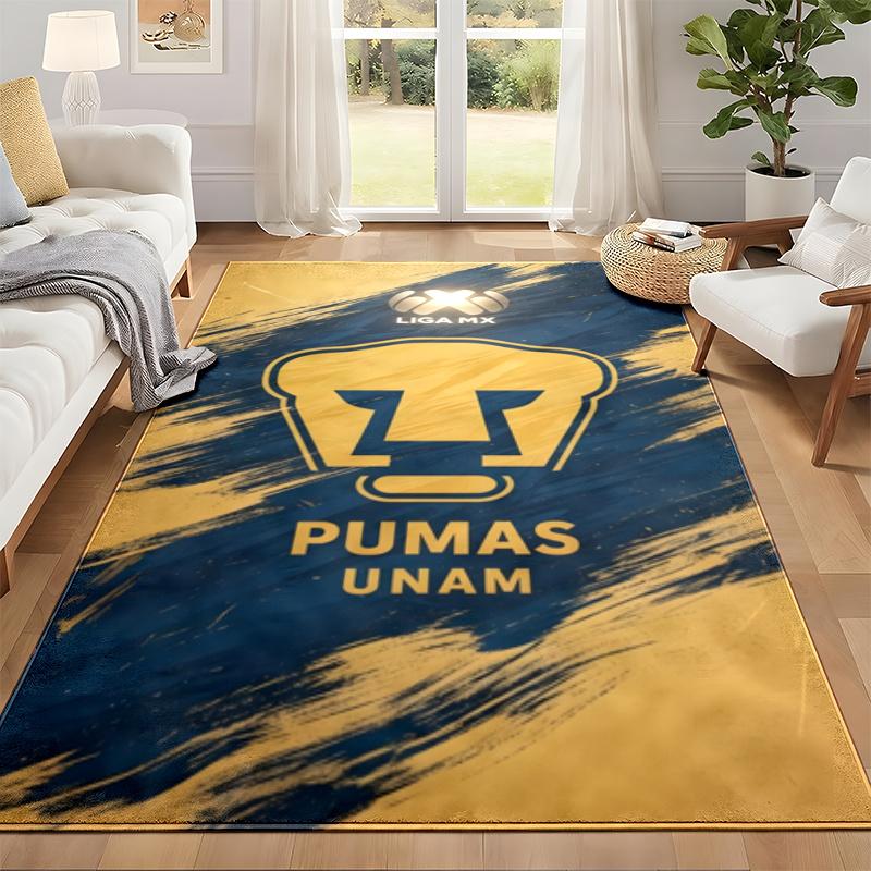 Club universidad nacional pumas Carpet Door Mat for Living Room or Bedroom Protective Mat Under Chair Office Decoration Christmas Gift Birthday Presen