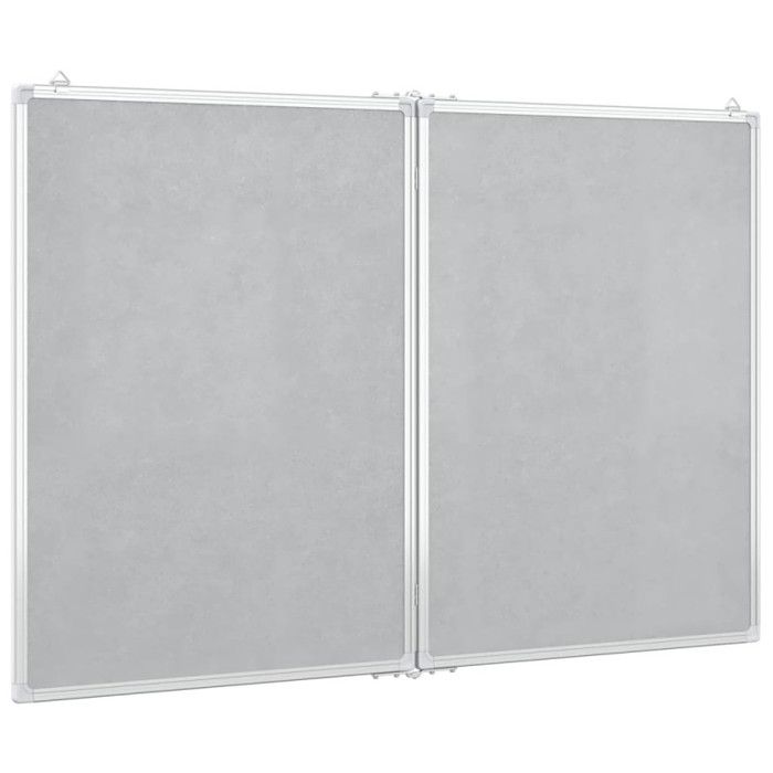Foldable Magnetic Whiteboard 120x100x1.7 Cm Aluminum