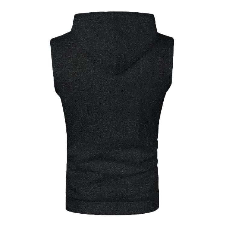 Gilet in Maglia con Cappuccio da Uomo Slim Fit - Pile Sottile, Edizione Autunno/Inverno