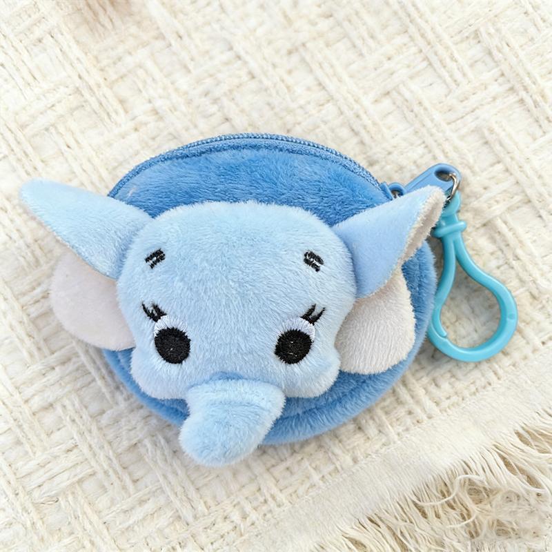 Cute Small Elephant Wallet Pendant Women Card Wallets Zipper Coin Pocket Card Bags Female Coin Purses Card Holder