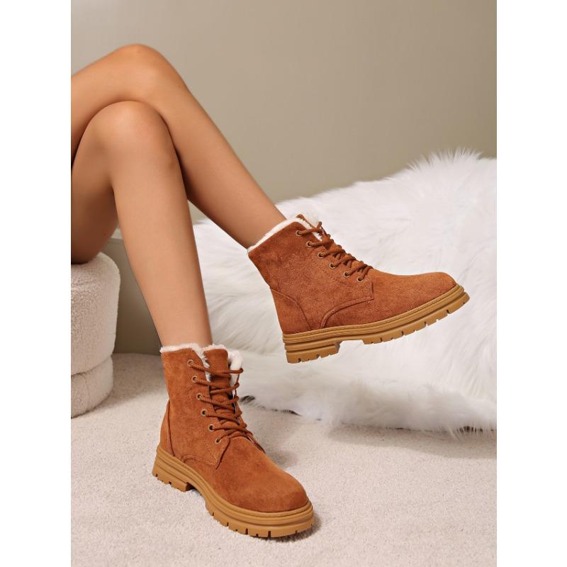 New winter Martin boots Source Snow boots Fleece thickened women's shoes Winter warm non-slip cotton boots