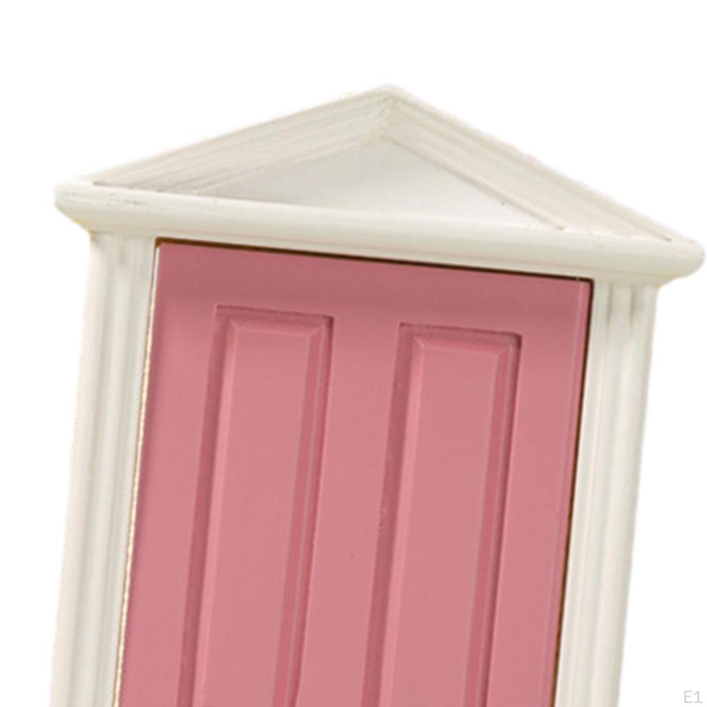 Dollhouse Front Door Mini Villa Model Miniature Fairy for Pretend Toys