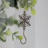 5/10Pcs Christmas Hook Snowflake Design Stainless Steel Hooks Winter Theme Home Holiday Decor Accessory