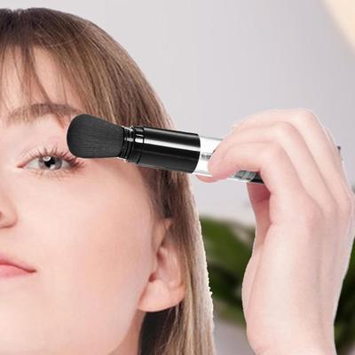 Portable Refillable Embossing Powder Brush Reusable Pressed Applicator Brush Travel Makeup Brush Woman