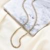 European & American Zircon Tennis Chain Necklace - 3MM Copper, Fashionable & Versatile Collarbone Jewelry for Women