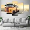 A Classical bus traveling on highway 5 Piece Wallpapers Art Canvas Print modern Poster Modular art painting Home Decor