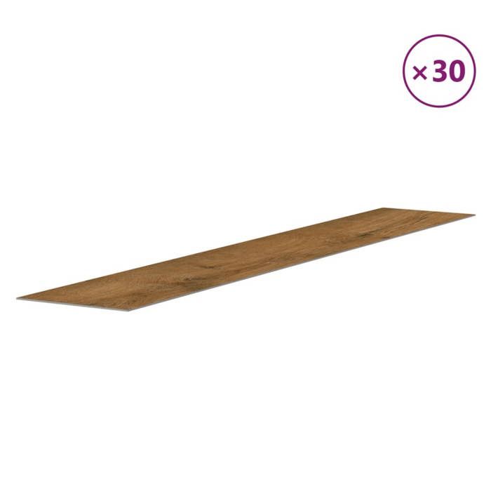 VidaXL Panneaux muraux Aspect bois Marron PVC 4,12 m² 3189144