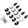 5set Drawer Slides with Metal Backing & Screws Drawer Repair Parts Drawer Track Guides and Glides Easy To Installation