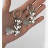 Dames Koppels Sleutelhanger Volume Hart Metalen Accessoire